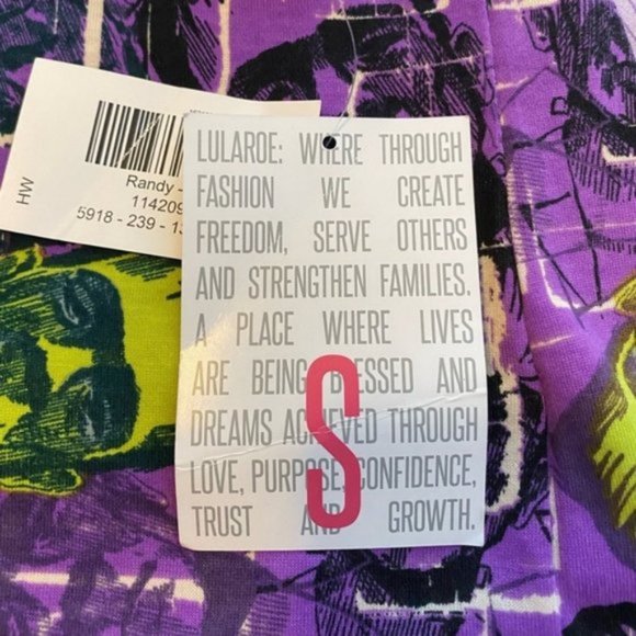 LULAROE Frankenstein quarter length sleeve size small - Picture 7 of 9